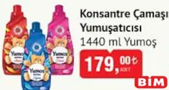 YUMOŞ KONSANTRE ÇAMAŞIR YUMUŞATICISI 1440 ML
